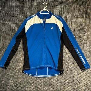 Cannondale Blue Long Sleeve Cycling Jersey Size M